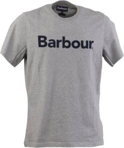 Barbour Logo Print T-shirt Grijs Heren
