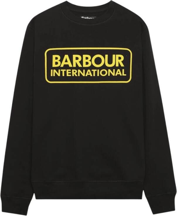 Barbour Logo Sweatshirt Black-L Warmte en stijl voor mannen Zwart Heren