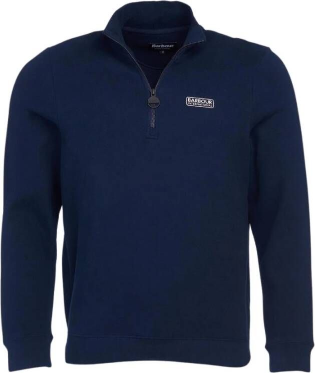 Barbour Moderne Half Zip Sweatshirt Navy-L Blauw Heren