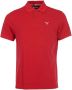 Barbour Tartan Pique Polo Shirt Rode Jurk Red Heren - Thumbnail 1