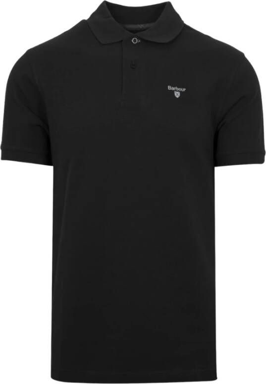 Barbour Moderne Tartan Polo Shirt Zwart Heren