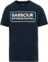 Barbour Essentiële Grote Logo Motor T-Shirt Navy Blue Heren - Thumbnail 1