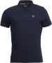 Barbour MML Polo Shirts Katoen Ingedrukt Logo Korte Mouwen Blue Heren - Thumbnail 1