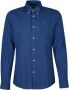 Barbour Nelson Tailored Linnen Overhemd Blauw Heren - Thumbnail 1