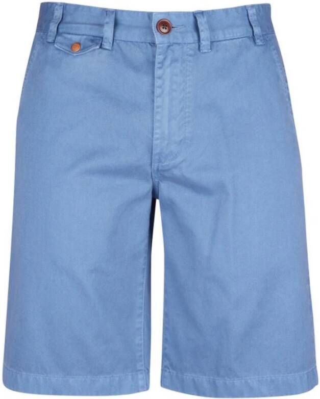 Barbour Neuston Twill Shorts Blauw Heren