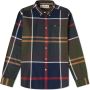 Barbour casual overhemd navy normale fit geruit button down boord - Thumbnail 1