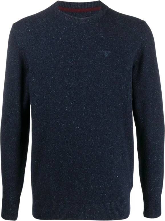 Barbour Ny91 Navy Maglia Gebreide Kleding voor Heren Blauw Heren