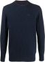 Barbour Ny91 Navy Maglia Gebreide Kleding voor Heren Blauw Heren - Thumbnail 1