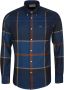 Barbour casual overhemd normale fit navy geruit flanel - Thumbnail 1