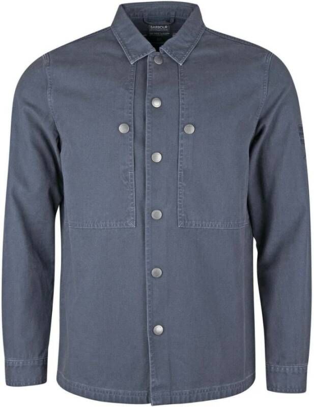 Barbour Steve McQueen Overshirt met knopen Blue Heren