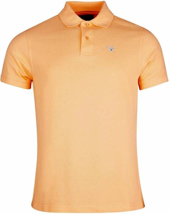 Barbour Polo Shirts Oranje Heren
