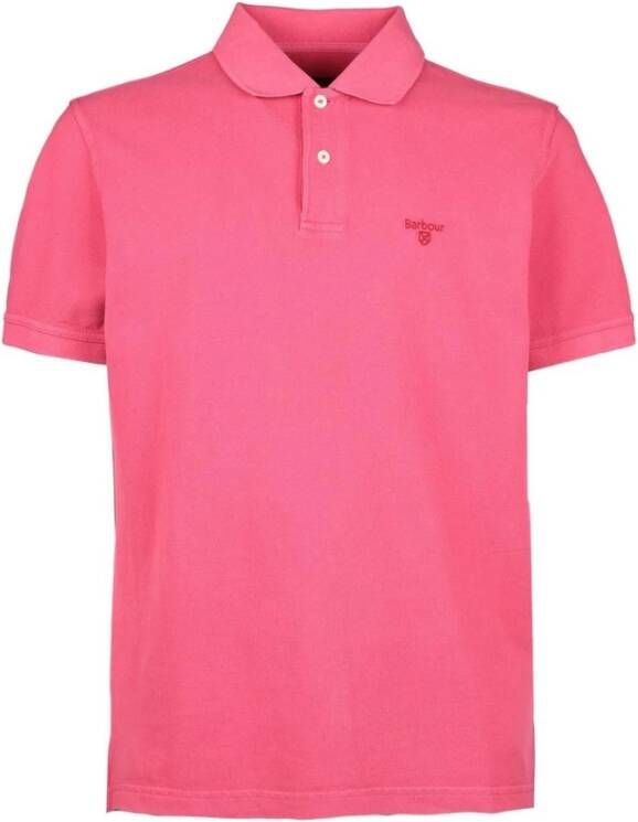 Barbour Polo Shirts Roze Heren