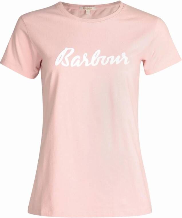 Barbour Rebecca Tee Stijlvol en Comfortabel Dames T-shirt Roze Dames
