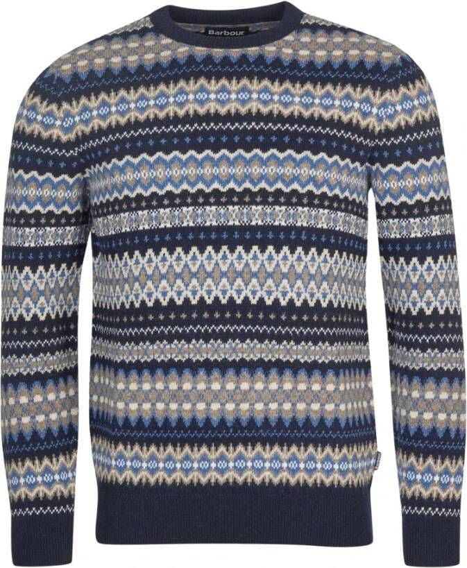 Barbour Ronde hals gekweek Blauw Heren