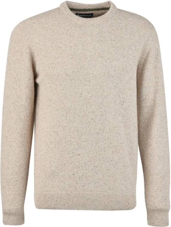 Barbour Grijze Sweaters met Klassiek Crewneck Design Beige Heren
