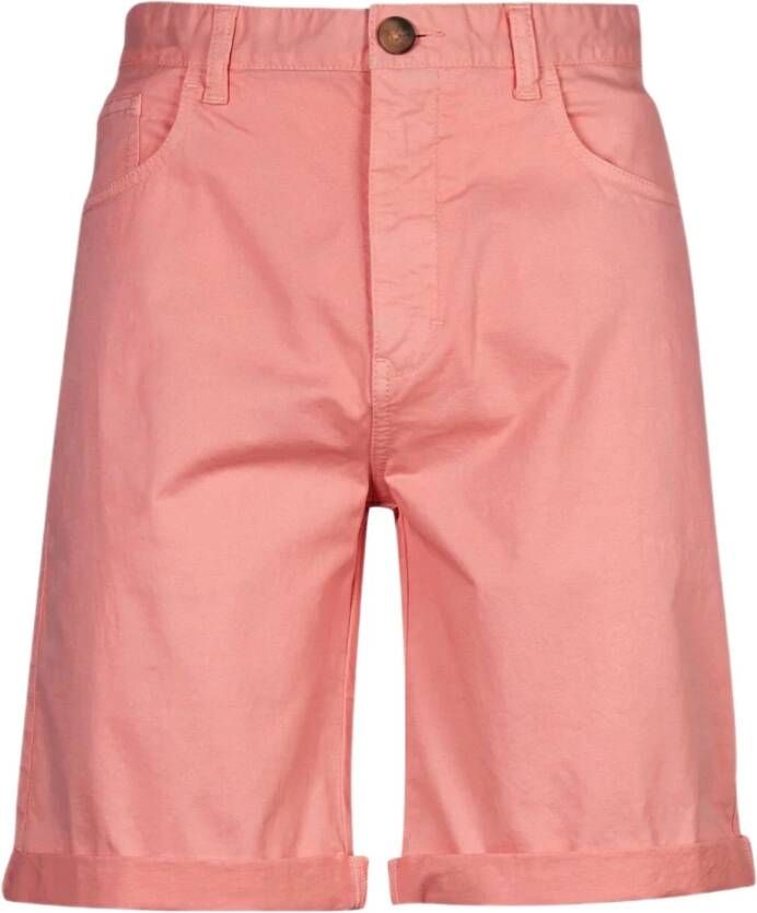 Barbour Roze Zout Twill Shorts Roze Heren