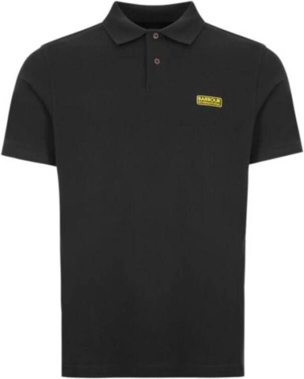 Barbour Heren Logo Print Front Polo Black Heren