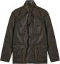 Barbour Slim Fit Gewaxte Katoenen Jas Groen Heren - Thumbnail 1