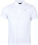 Barbour Saltire Polo Shirt White-L Stijlvol en Comfortabel White Heren - Thumbnail 1