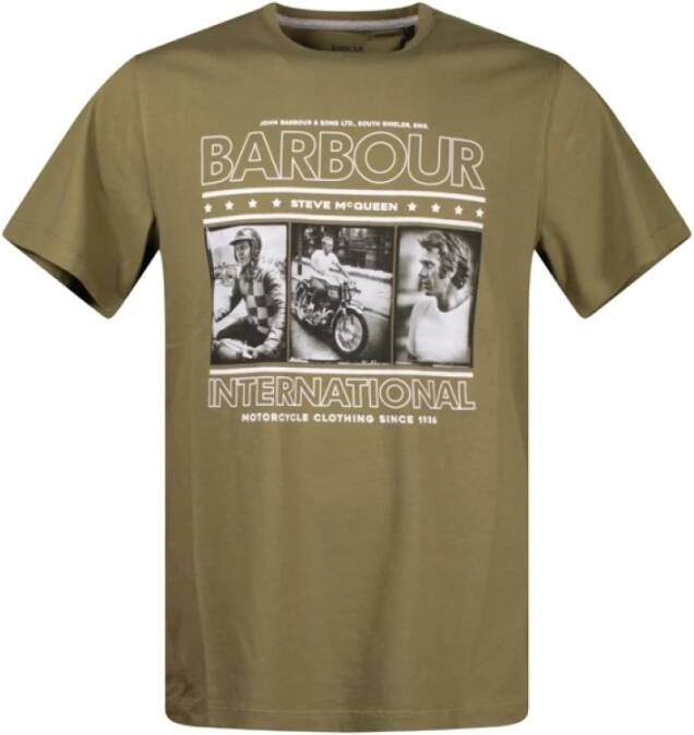 Barbour Steve MC Queen Collection T-Shirt Groen Heren
