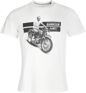 Barbour Steve McQueen Chase T-Shirt Wit Heren