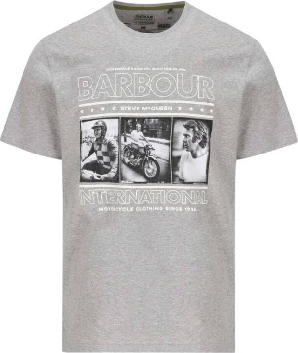 Barbour Steve McQueen Reel T-shirt met korte mouwen Grijs Heren