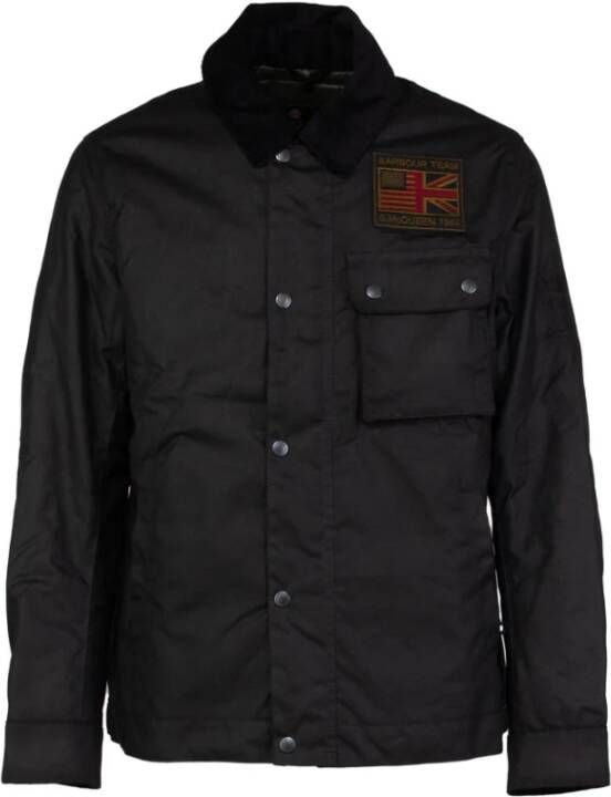 Barbour Steve McQueen Wax Katoenen Jas Zwart Heren