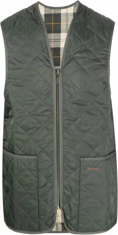 Barbour Stijlvolle Olive Ancient Gilet Groen Heren