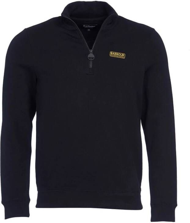 Barbour Essential Half Zip Sweatshirt Zwart-M Black Heren