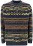 Barbour Gebreide pullover met ronde hals model 'Case Fairisle' - Thumbnail 5