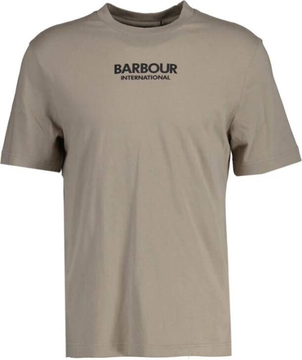 Barbour T-shirt Beige Heren