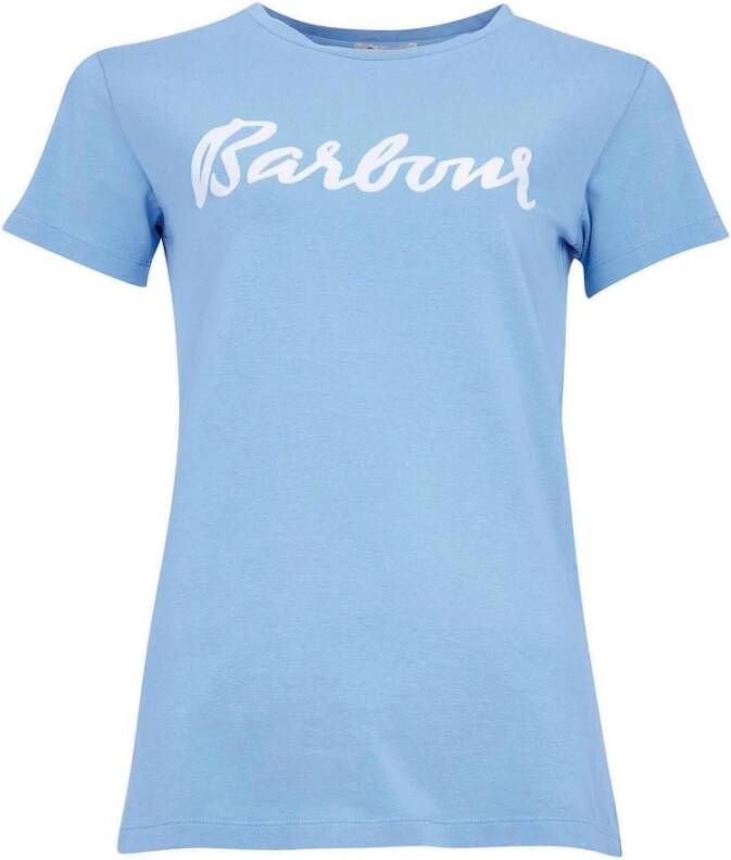 Barbour T-shirt Blauw Dames