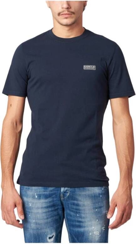 Barbour T-shirt Blauw Heren