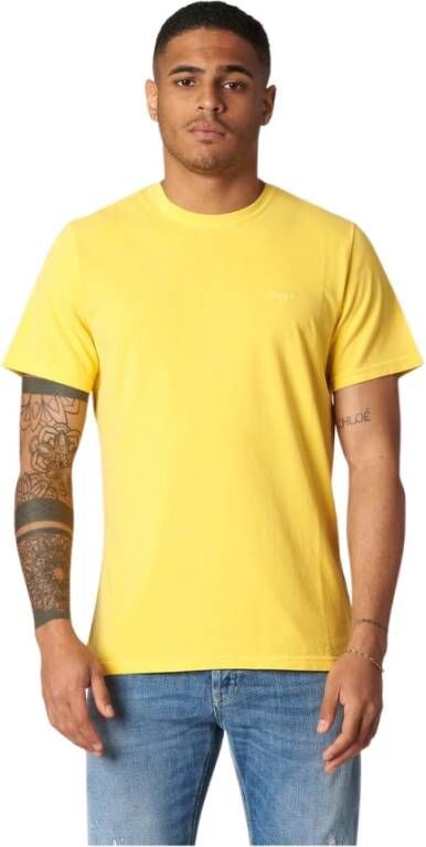 Barbour T-shirt Yellow Heren