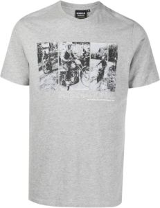 Barbour Grafische Print T-Shirt Grijs-M Grijs Heren