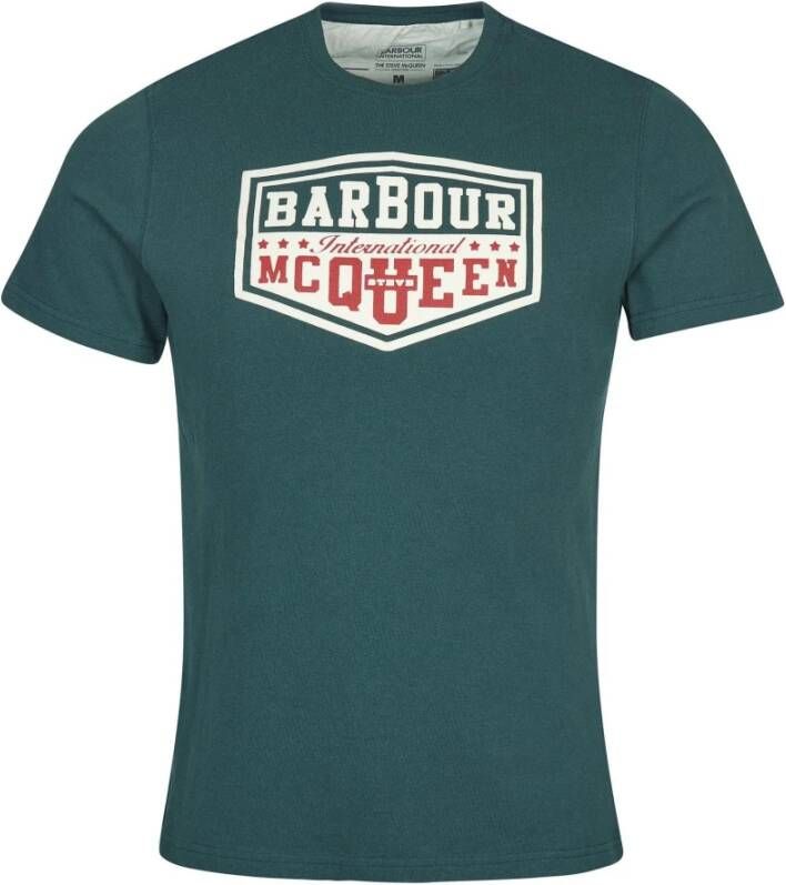 Barbour T-shirt Groen Heren