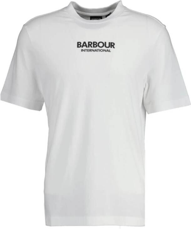 Barbour T-Shirt Klassieke Stijl SEO Vriendelijk Wit Heren