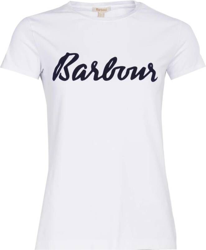 Barbour Stijlvolle T-Shirts voor vrouwen White Dames