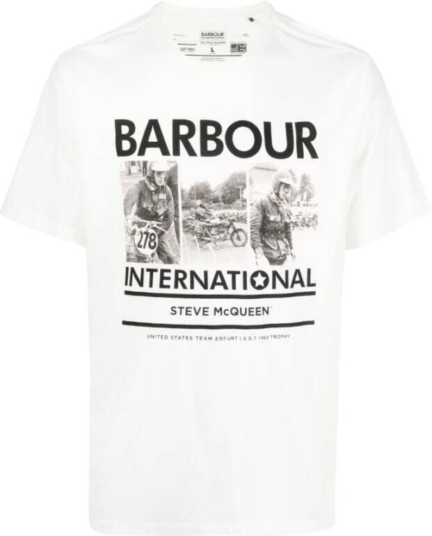 Barbour T-Shirts Wit Heren