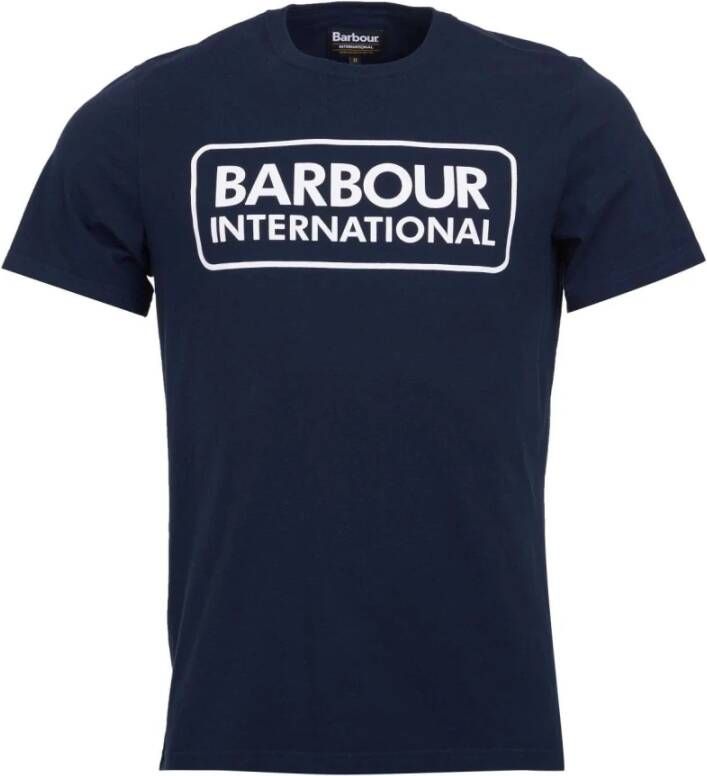 Barbour T-shirts Blauw Heren
