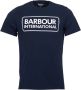 Barbour Essentiële Grote Logo Motor T-Shirt Navy Blue Heren - Thumbnail 3