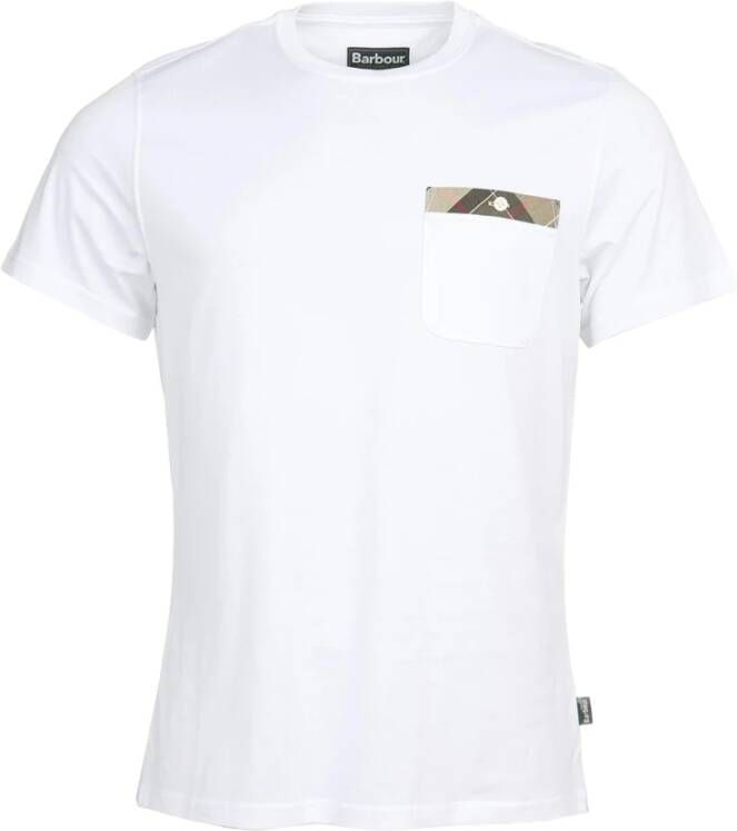 Barbour Witte T-shirts en Polos White Heren - Foto 1
