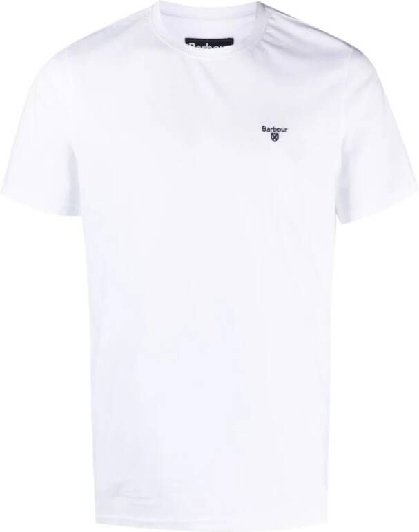 Barbour Heren Regular Fit Wit T-shirt White Heren - Foto 3