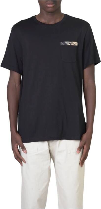 Barbour T-Shirts Zwart Heren