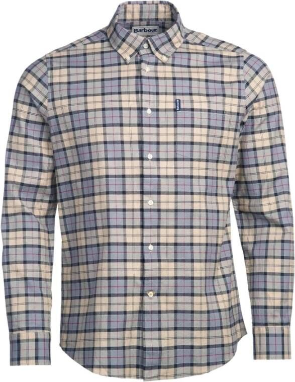 Barbour Tartan 17 Getailleerde Overhemdjurk Beige Heren