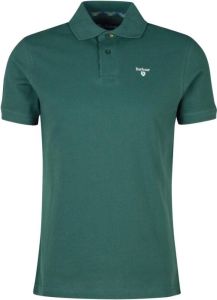 Barbour Tartan Pique Polo Shirt Green Gables-S Groen Heren