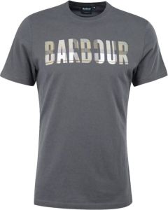 Barbour Thurso Tartan Logo Tee Grijs Heren