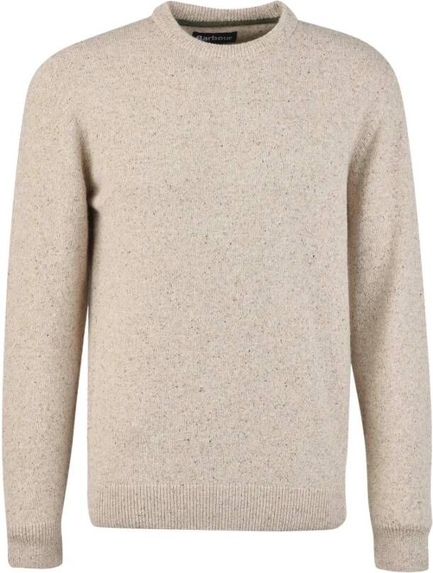 Barbour Grijze Sweaters met Klassiek Crewneck Design Beige Heren