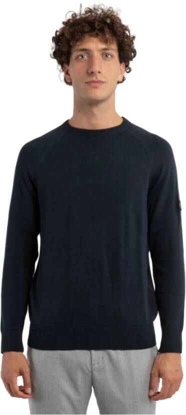 Barbour Trui met ronde hals Blauw Heren