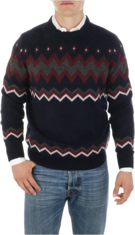 Barbour Truien met ronde hals Blauw Heren